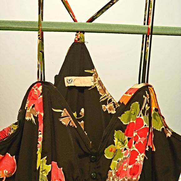 Floral Spagetti Strap Midi Dress- Size 4 - Picture 7 of 9